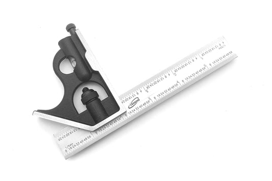 iGaging 6" Precision Combo Square with 1/8", 1/16", 1/32 and 1/64" Graduations