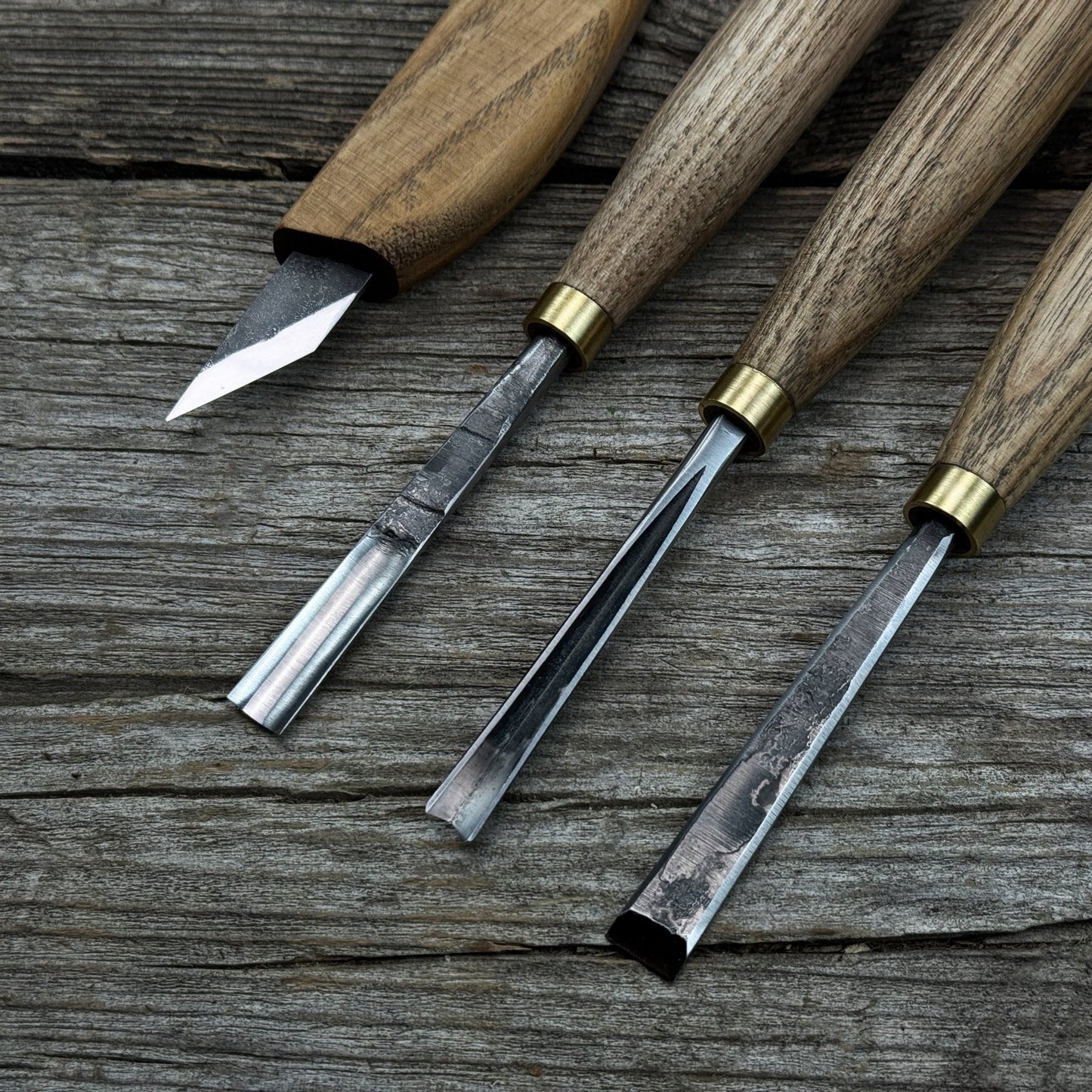 4-Piece Hand-Forged Wood Carving Tool Set