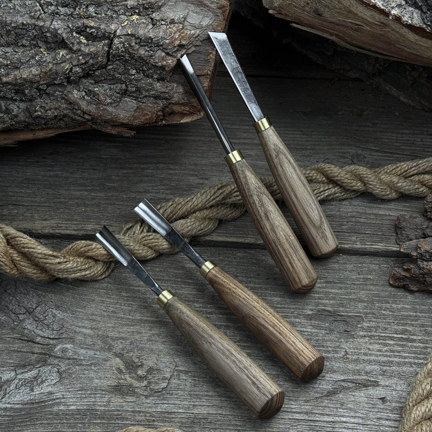 4-Piece Wood Carving Chisel & Gouge Set