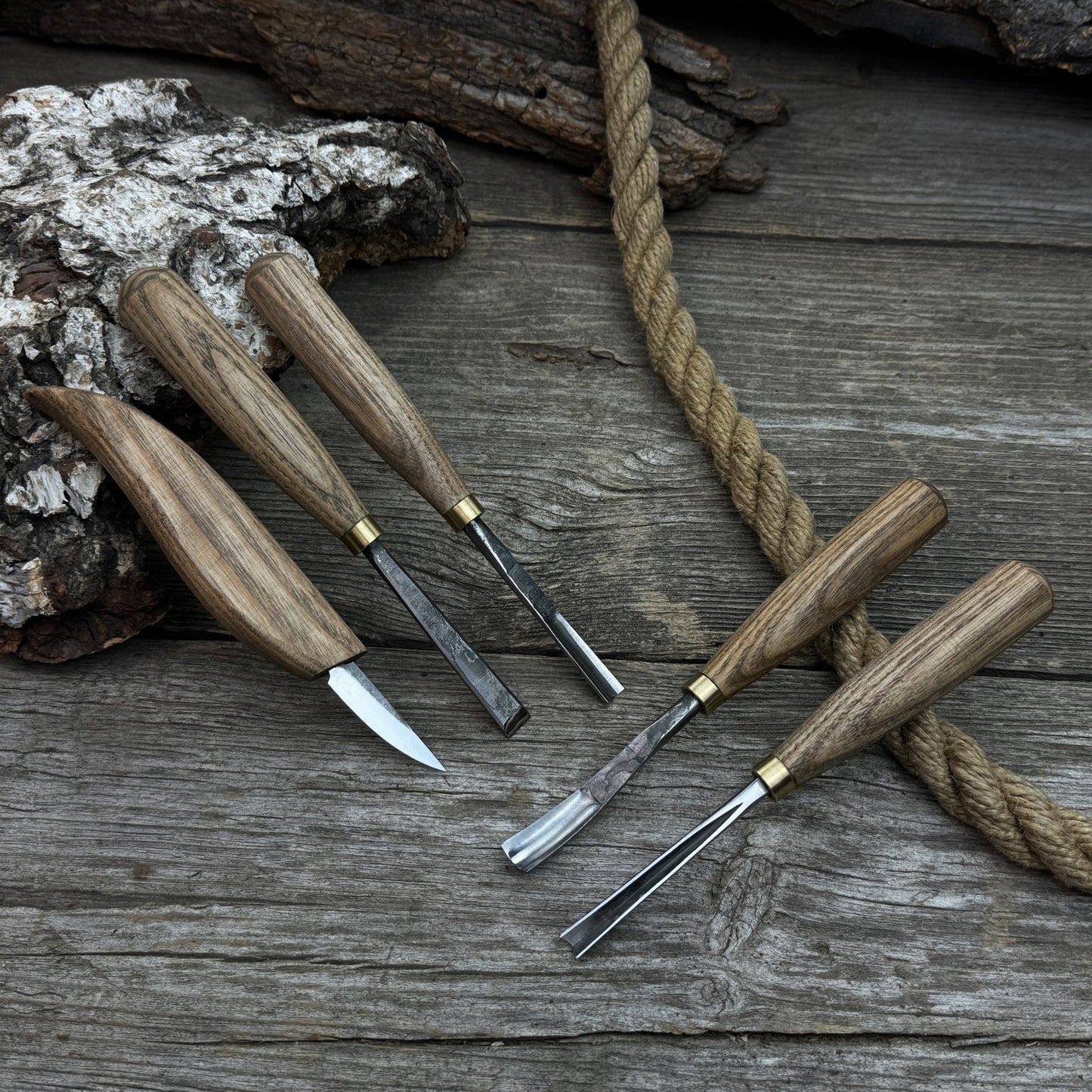 5-Piece Wood Carving Tool Set – For Fine Detail & Relief