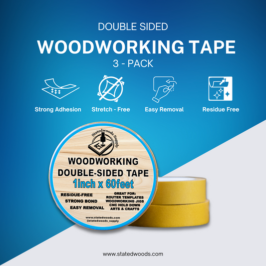 Double-Sided Woodworking Tape  3- Pack