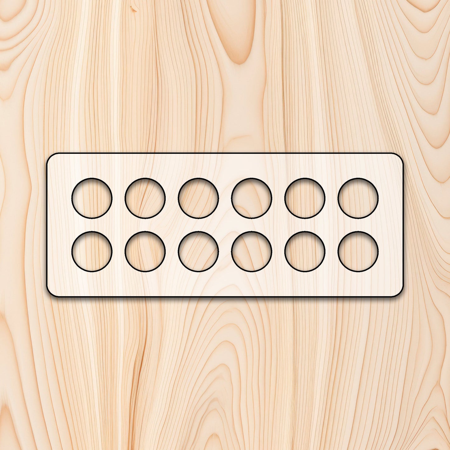 12 Count Egg Tray Router Template