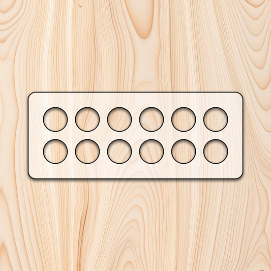 12 Count Egg Tray Router Template