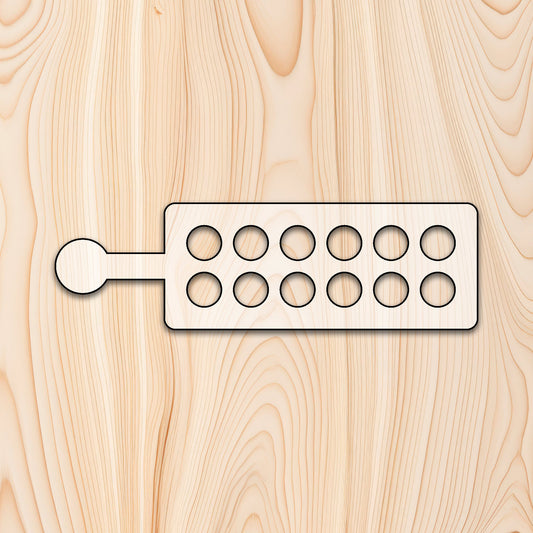 12 Count Egg Tray with Handle Router Template