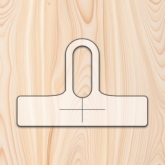 Elongated Hole Bottle Neck Cutting Board or Charcuterie Board Handle Router Template