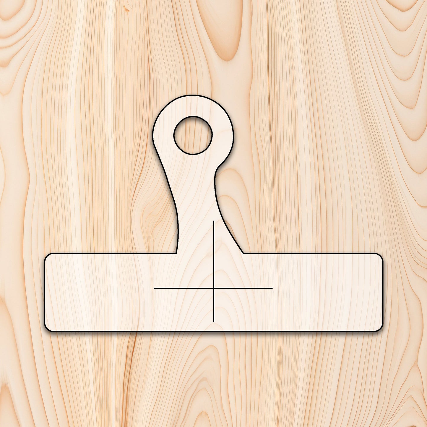 Natural Shaped Cutting Board or Charcuterie Board Handle Router Template
