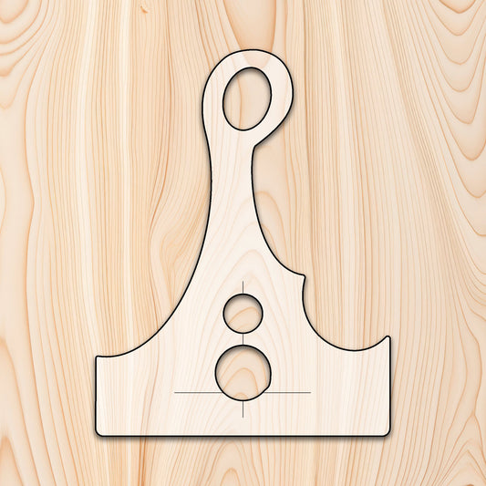 Cleaver Style Cutting Board or Charcuterie Board Handle Router Template