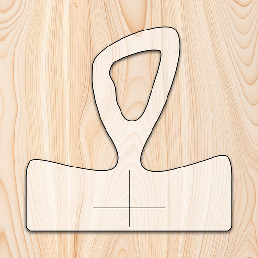 Pointed Loop Cutting Board or Charcuterie Board Handle Router Template