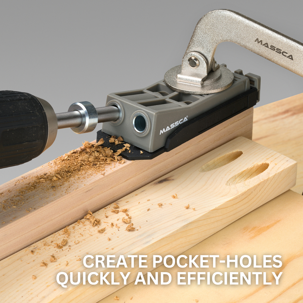 Massca Twin Pocket Hole Jig Set