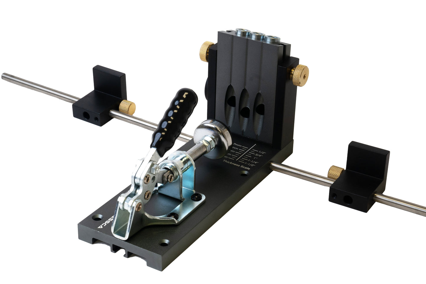 Massca M2 PRO Aluminum Pocket Hole Jig System (Upgraded Triple Pilot Hole )