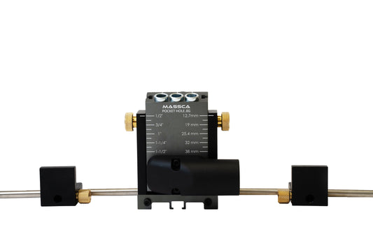 Massca M2 PRO Aluminum Pocket Hole Jig System | Bundle #6 ( Updated Triple Pilot Hole )