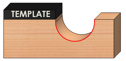 C/T Rnose Template Bit 3/8 Rad X 3/4 Cd X 5/8 Cl