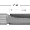 C/T 1/2 " Panel Pilot Bit X 1 3/16 Cl X 1/2 Shk