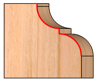 C/T Full Bead 1/4 Rad X 1 1/8 Cd X 5/8 Cl