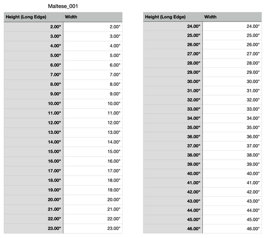 Maltese Cross Plaque Router Template