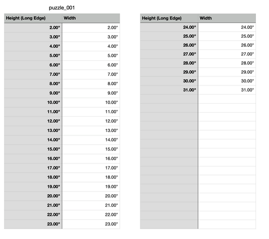 Interlocking Puzzle Piece Router Template (1 piece)