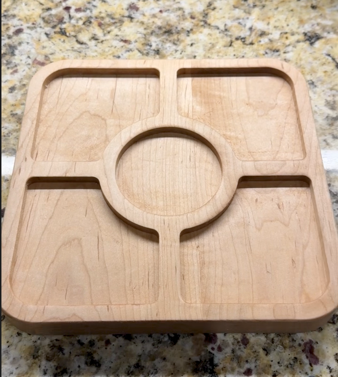 Square 5 Pocket Tray Router Template