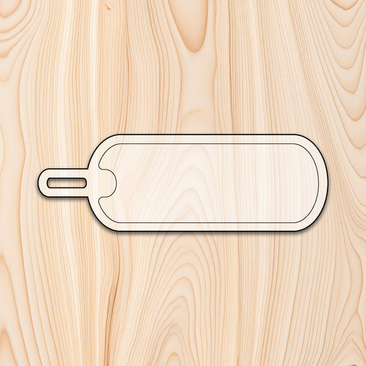 Elongated Rounded Serving Tray or Board Template