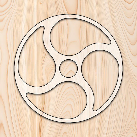 4 Spoke Circle Tray Router Template