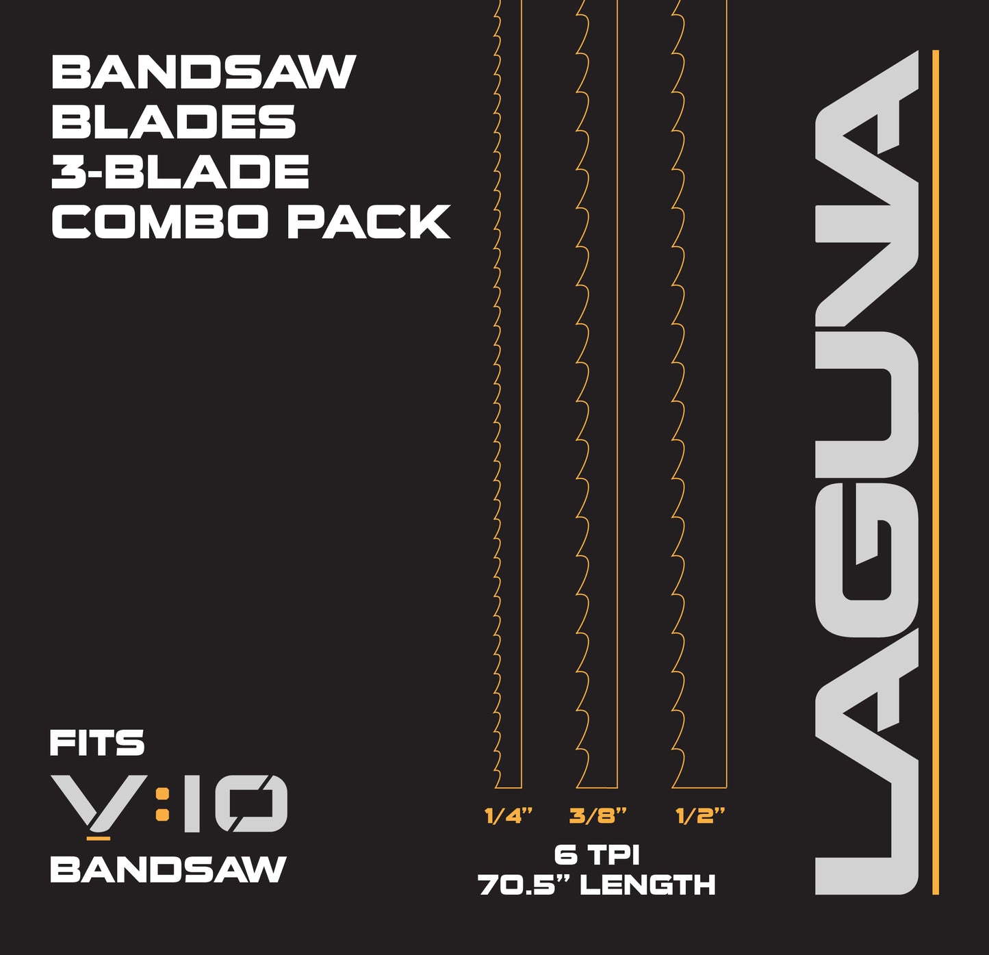 Blade Pack 1/4"/3/8"/1/2" Fits V:10 Bandsaw