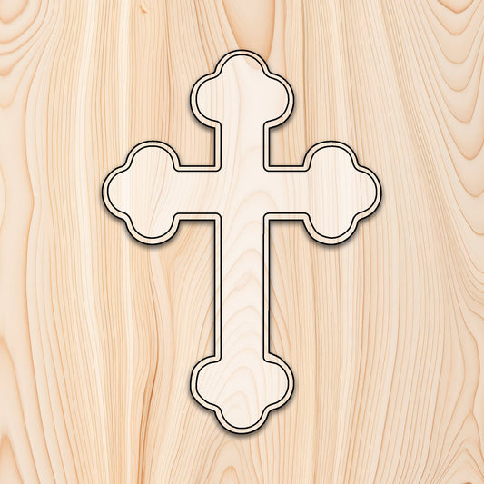Budded Cross Plaque Router Template
