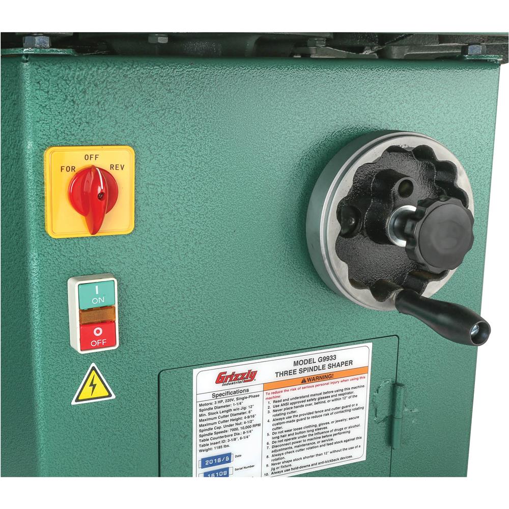 3 HP Three-Spindle Shaper