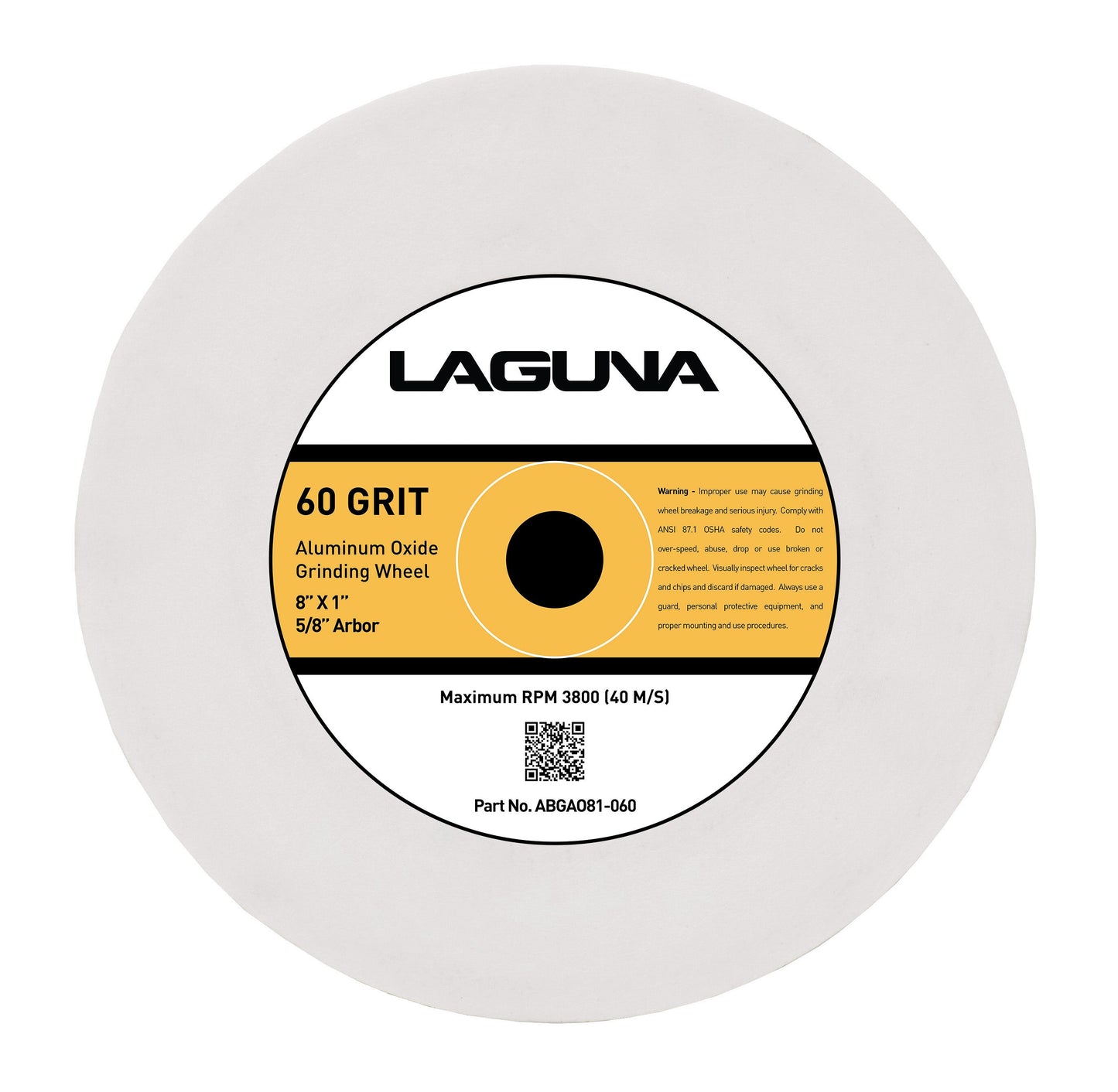 Laguna 60 Grit Aluminum Oxide Grinding Wheel