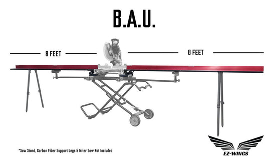 EZ-Wings™ BIG ASS UNIT 16' Miter Saw Station