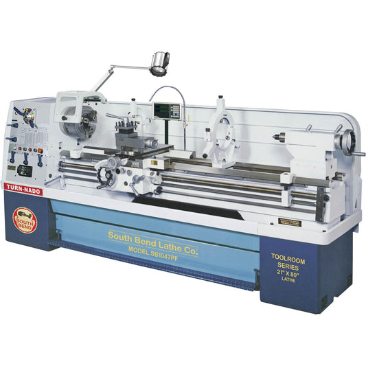 South Bend SB1047PF - 21" x 80" Turn-Nado Gearhead Lathe with DRO