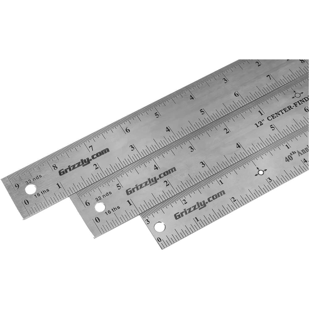 Center Finding Ruler Set, 3 Pc.
