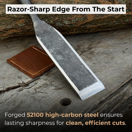 Timber Slick Chisel for Woodworking – 20 to 100 mm (0.8–3.9 Inches)