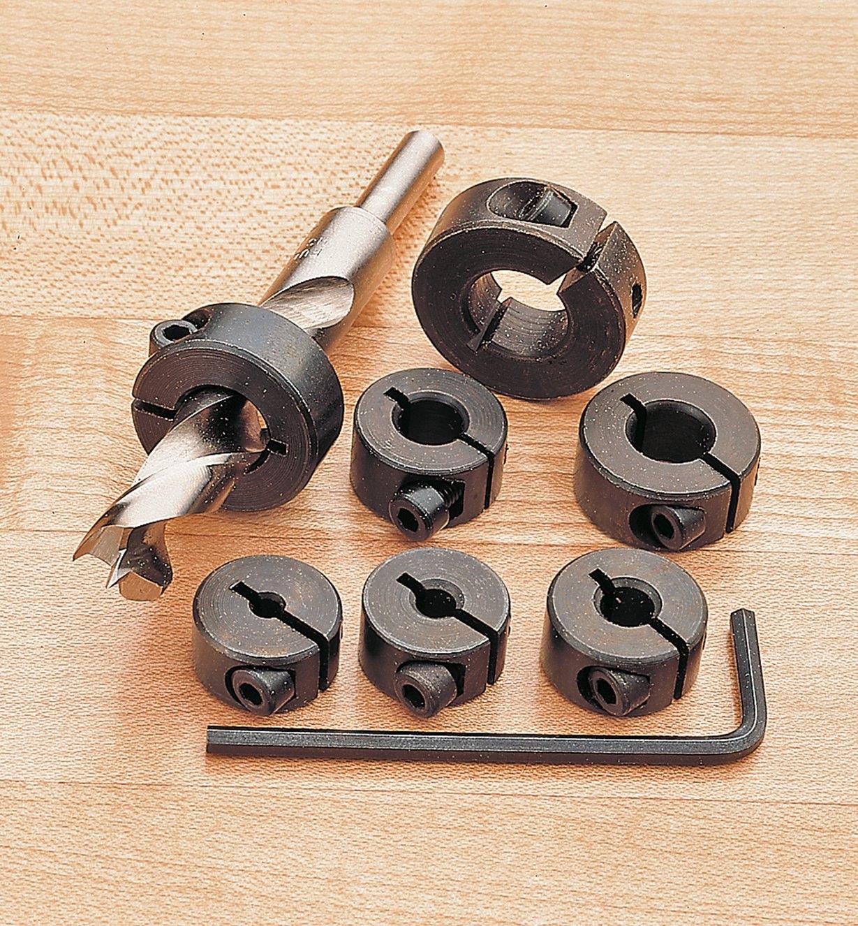 7 PC Split Ring Depth Stop Set