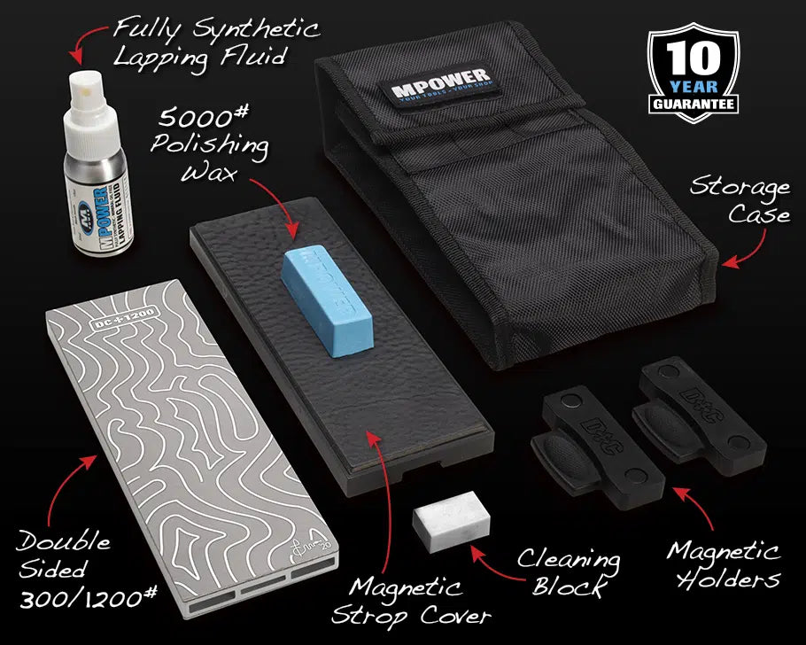 8″ Double Sided Diamond Benchstone Complete Kit