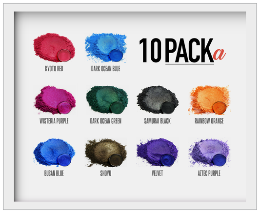 Powder Multi-Color Pigment Sample Packs - Norfolk Wood Shop