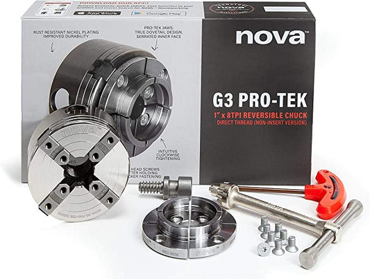 Pro-Tek G3 Chuck Direct Thread Version 1" - 8 Tpi