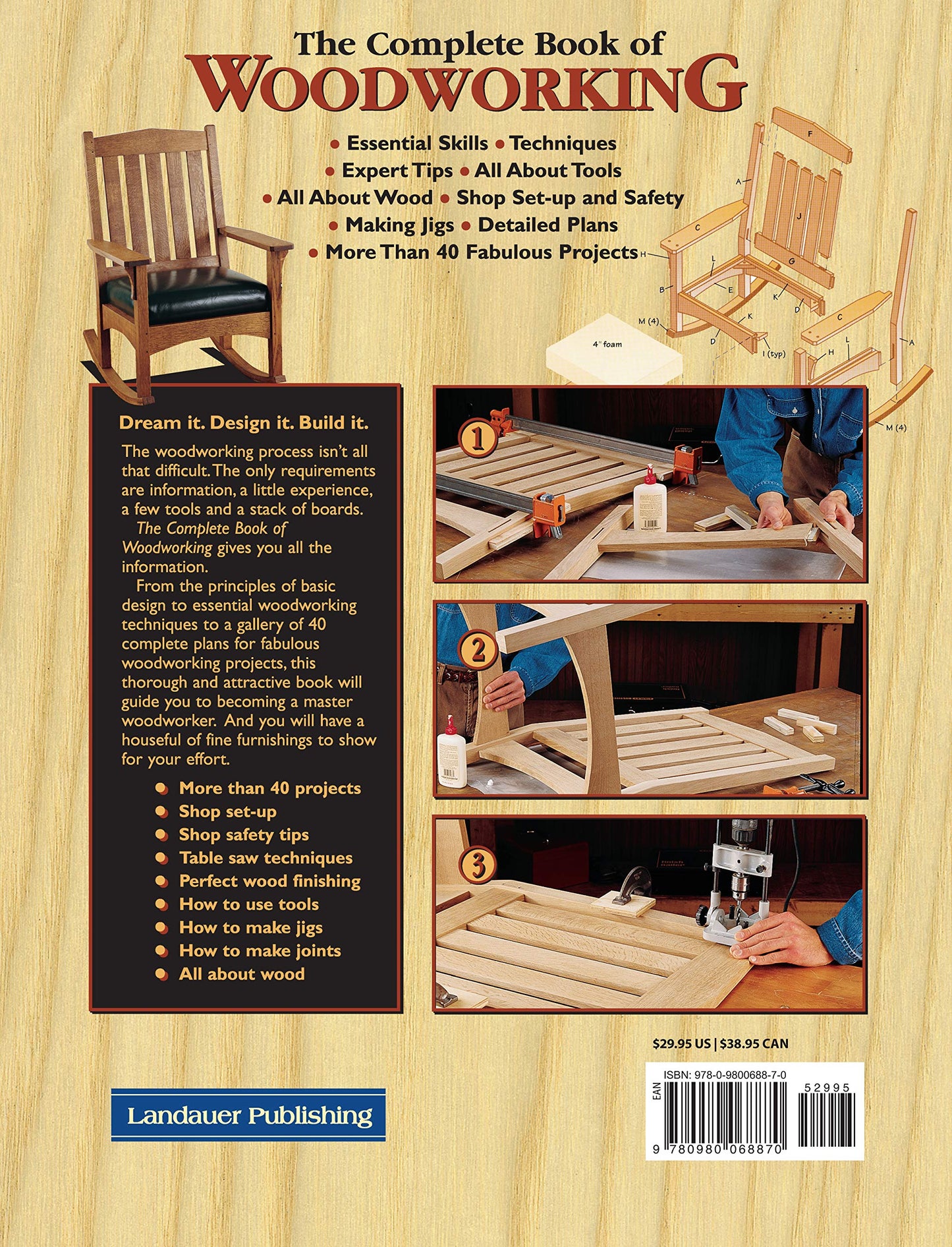 The Complete Book of Woodworking: Step-By-Step Guide to Essential Woodworking