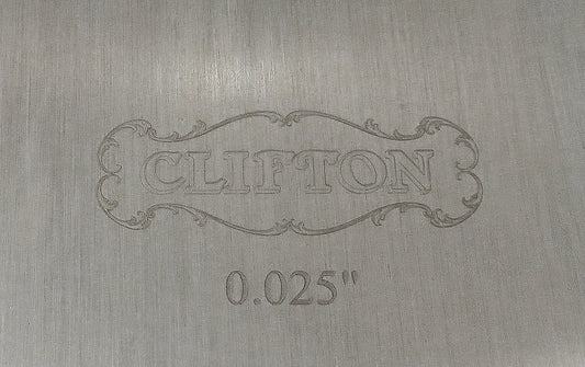 Clifton 4 Pc Set Rectangular Cabinet Scrapers, 3"x6" (0.01", 0.o15", 0.02", 0.025")