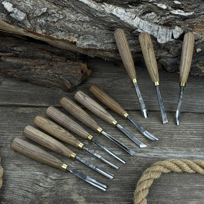 10-Piece Wood Carving Chisel & Gouge Set