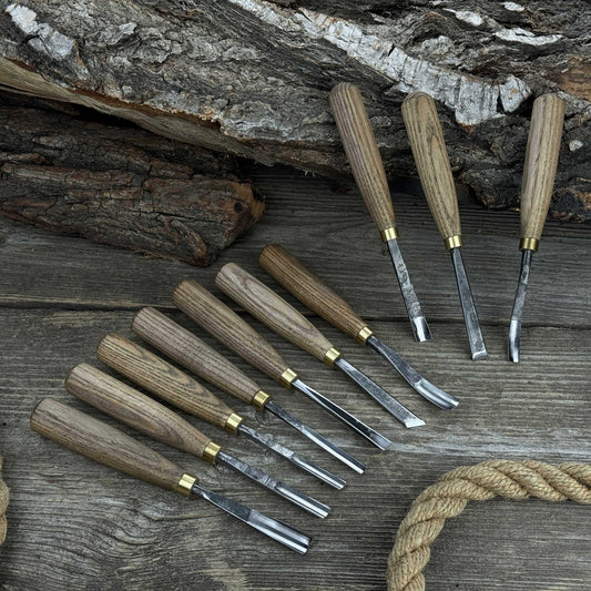 10-Piece Wood Carving Chisel & Gouge Set