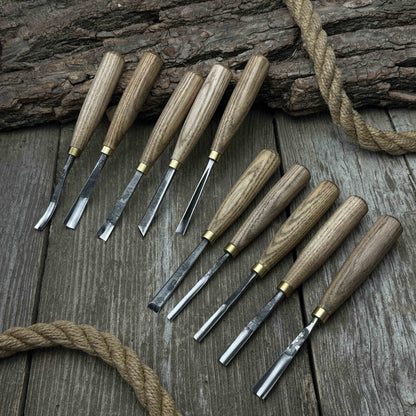 10-Piece Wood Carving Chisel & Gouge Set