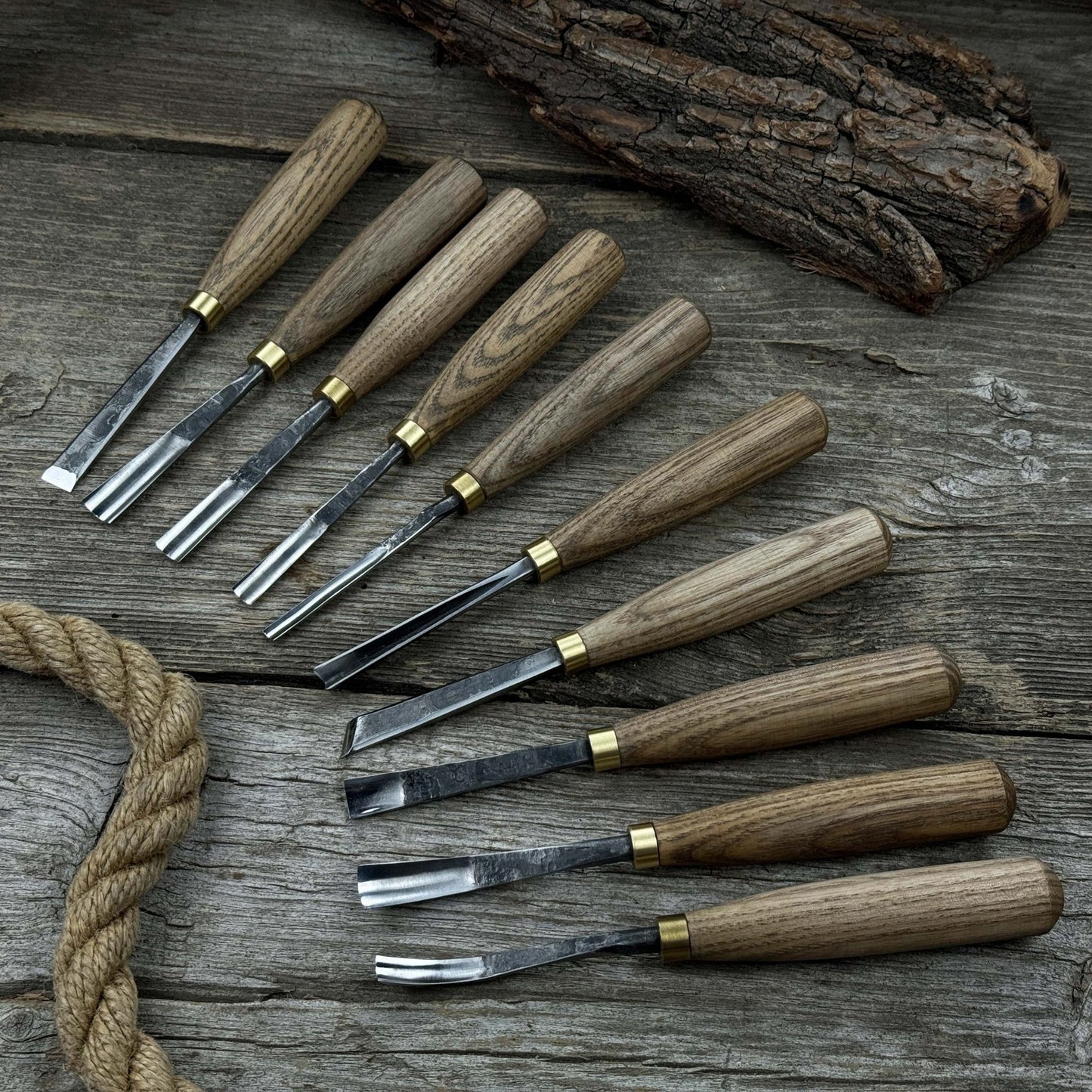 10-Piece Wood Carving Chisel & Gouge Set