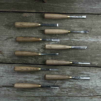 10-Piece Wood Carving Chisel & Gouge Set