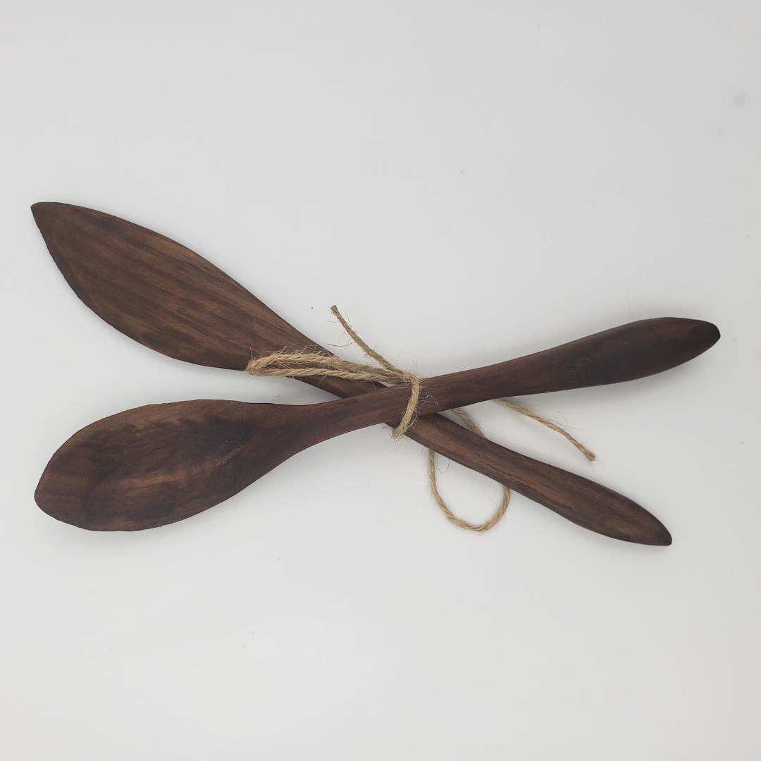Hand Carved Spreader & Spoon Kit