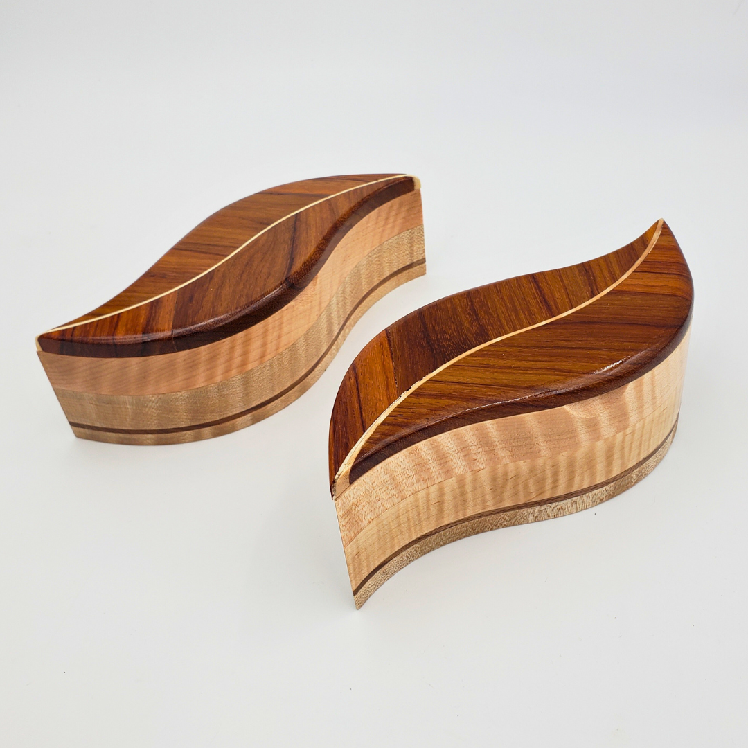 Leaf Box w/ Curly Maple & Granadillo