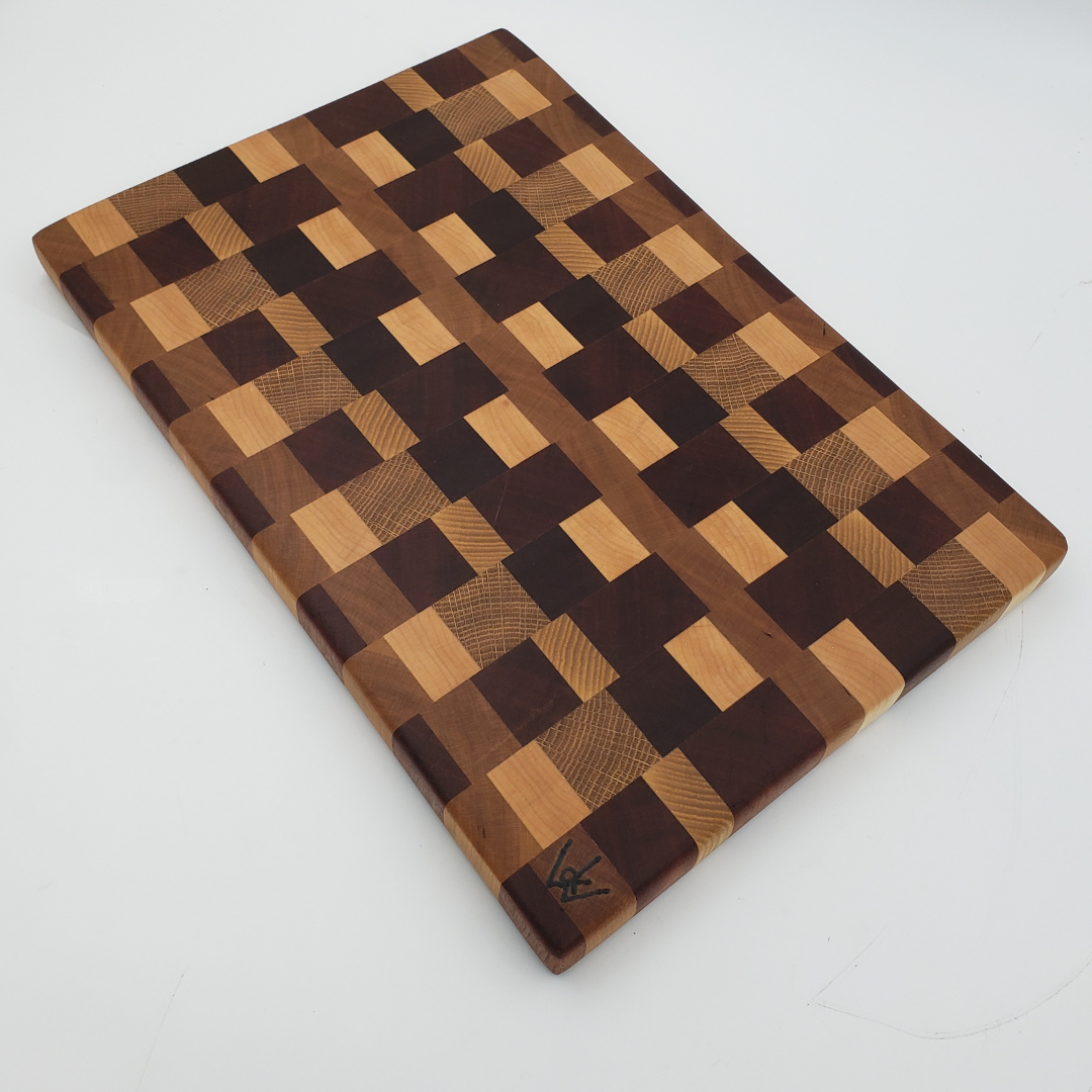Checkered End Grain Cutting Board