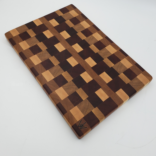 Checkered End Grain Cutting Board