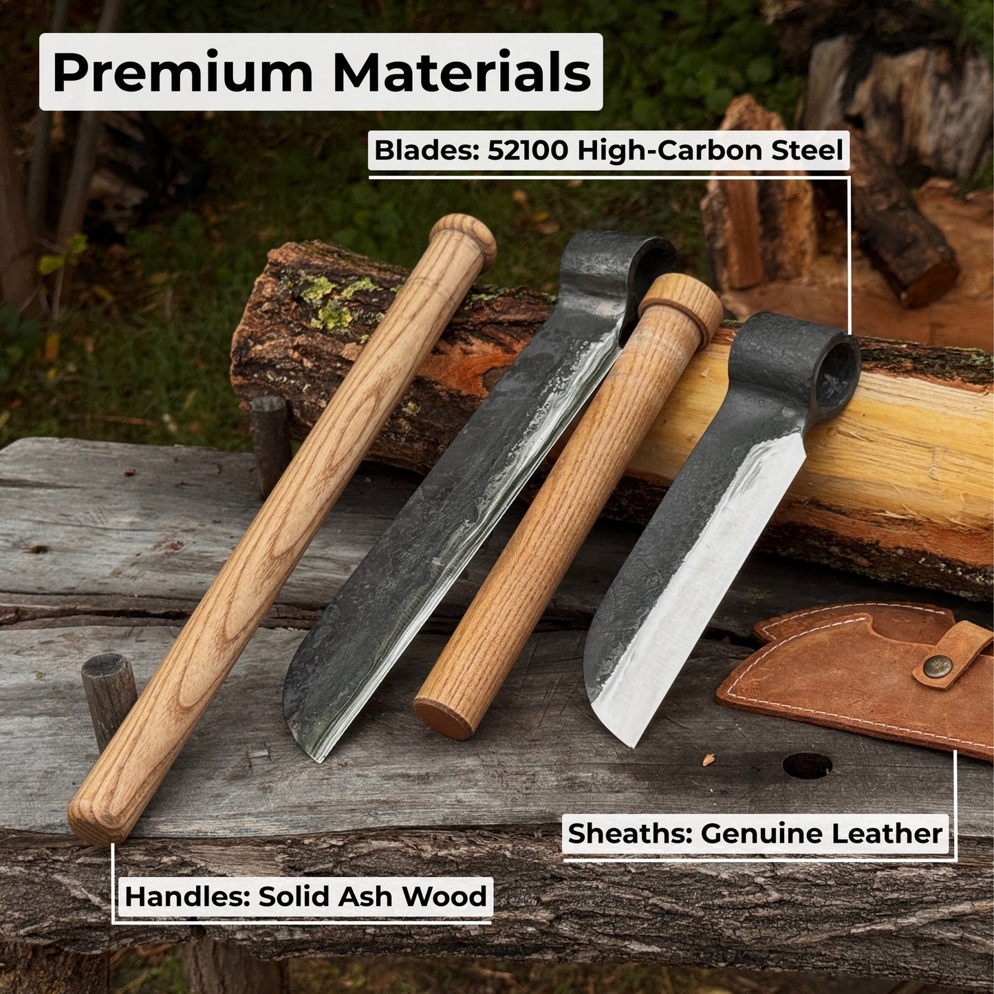 2-Piece Splitting Froe Set - Norfolk Wood Shop