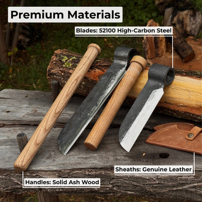 2-Piece Splitting Froe Set - Norfolk Wood Shop