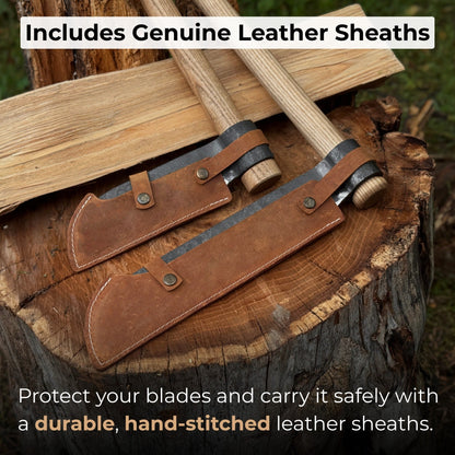 2-Piece Splitting Froe Set - Norfolk Wood Shop