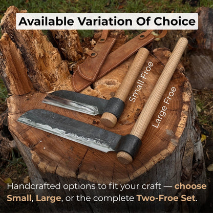 2-Piece Splitting Froe Set - Norfolk Wood Shop